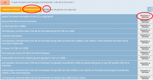 Reprise en classe des réponses proposées par les élèves {PNG}